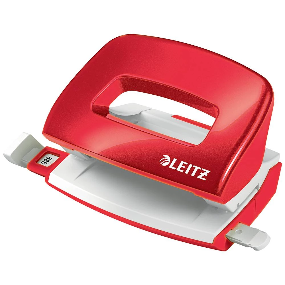 Leitz 50601026 uredski bušač  crveno-bijela  10 listova (80 g/m²) slika