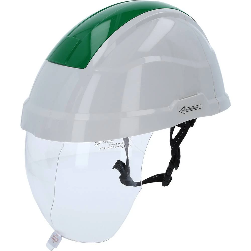 KS Tools 1170139 117.0139 zaštitna kaciga EN 397, EN 50365 DIN 166, DIN 167, DIN 168, DIN 170 bijela, zelena slika