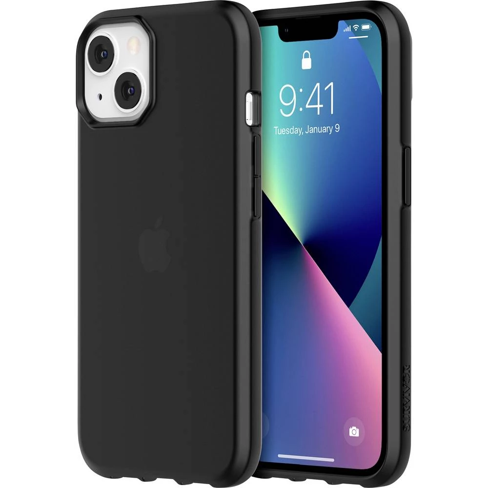 Griffin  Survivor Clear Case  stražnji poklopac za mobilni telefon  Apple  IPhone 13  crna, prozirna slika