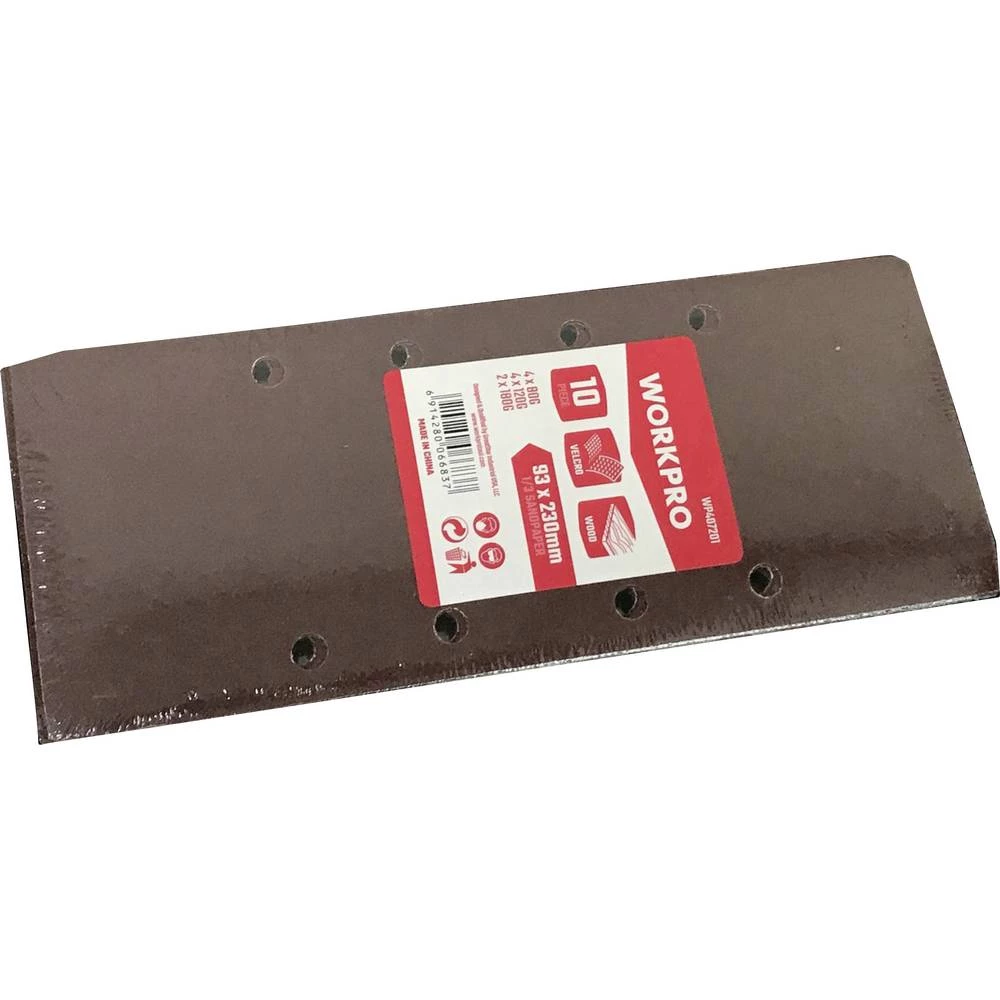 WorkPro WP407201 brusni papir s čičkom (D x Š) 230 mm x 93 mm 10 kom. slika