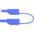 Sigurnosni mjerni vod [Lamelni muški konektor 4 mm - Lamelni muški konektor 4 mm] 0.50 m Plava boja Stäubli SLK410-E/N slika