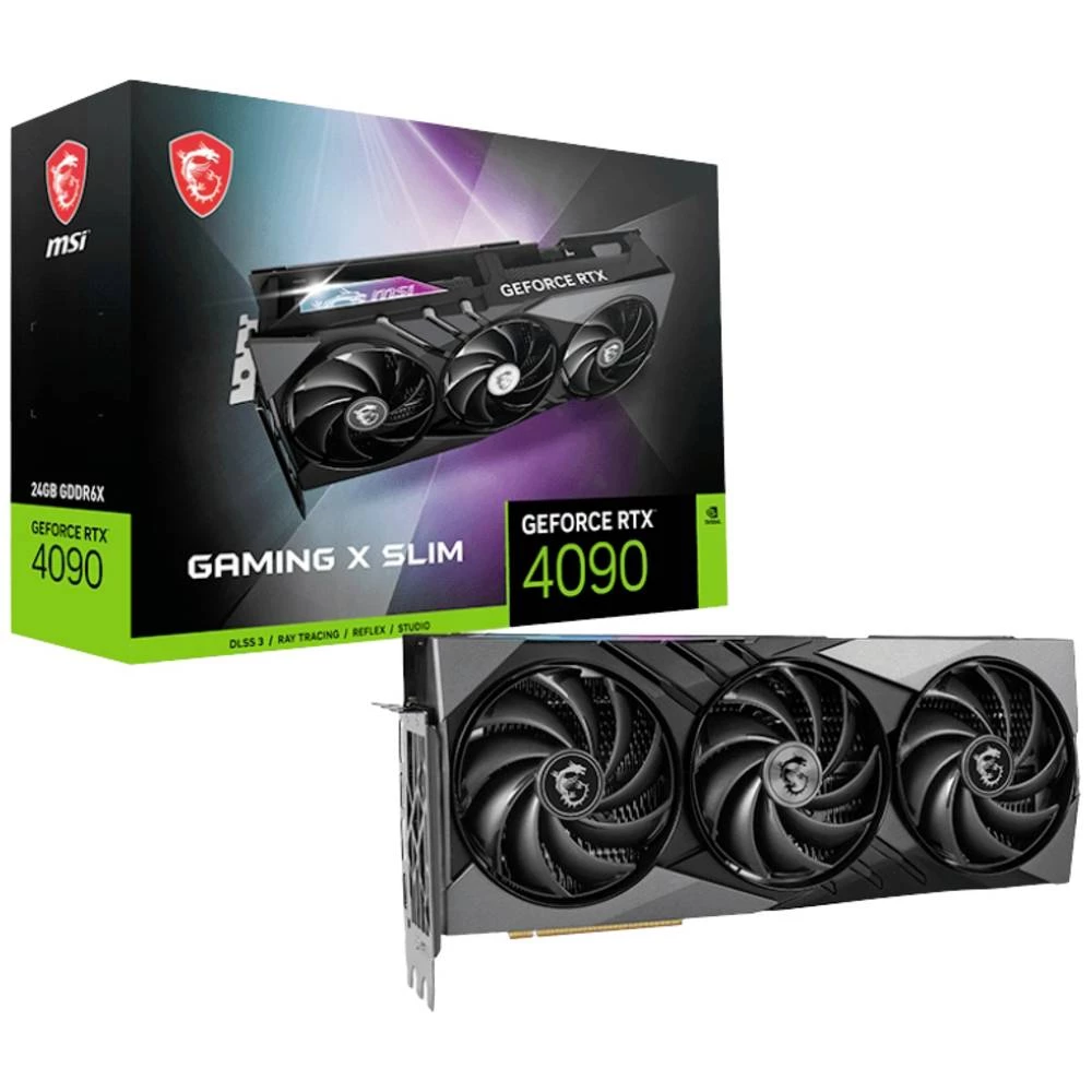 MSI grafička kartica Nvidia GeForce RTX 4090 GAMING X SLIM 24G  24 GB GDDR6X-RAM PCIe x16  DisplayPort, HDMI™ NVIDIA G-S slika