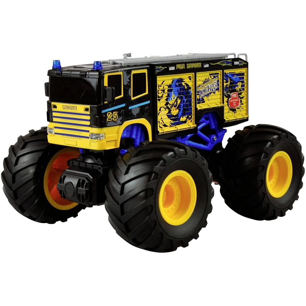 Amewi plava boja s četkama 1:18 rc model automobila električni monstertruck pogon na stražnjim kotačima (2wd) rtr 2,4 slika