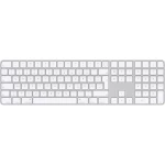 Apple Magic Keyboard Touch ID NumKey Bluetooth® tipkovnica njemački, qwerty, Mac bijela ponovo punjiv, čitač otisaka prs