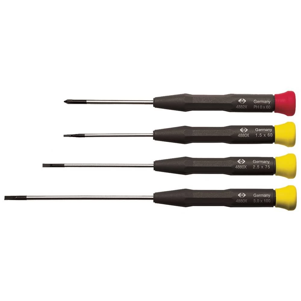 C.K ESD komplet odvijača 4-dijelni ravni prorez, križni phillips slika