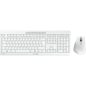 CHERRY Stream Comfort bežični tipkovnica, set miša njemačka, qwertz bijela slika