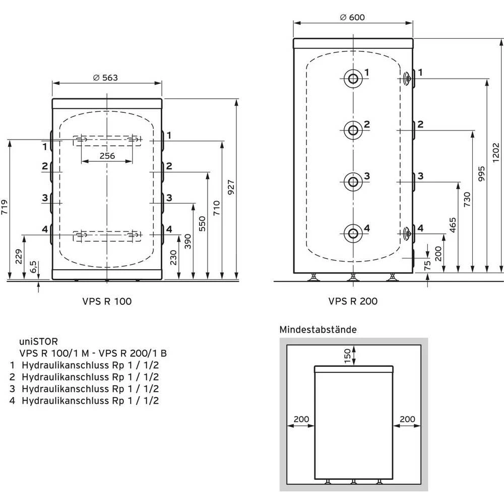 Vaillant 10021457 privremeni spremnik Energetska učinkovitost: B (A+ - F) 10021457 slika