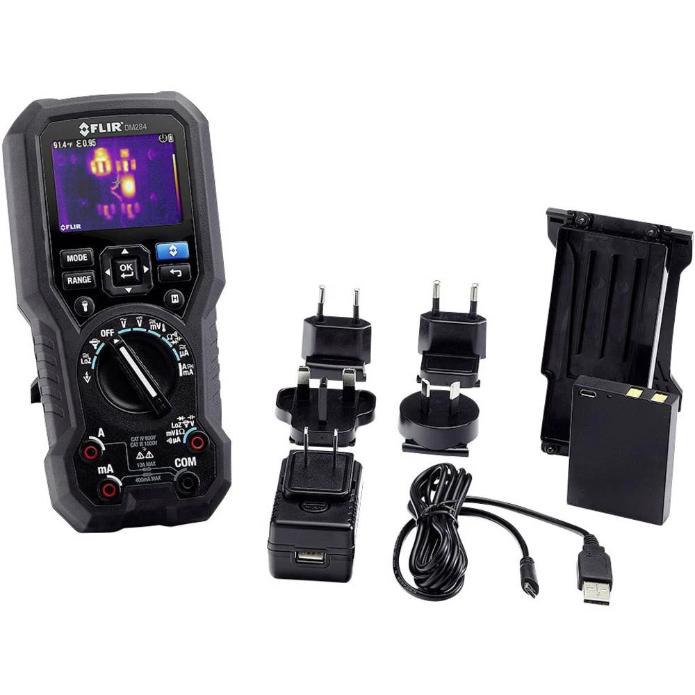Ručni multimetar digitalni FLIR DM284-KIT Integrirana toplinska kamera, Grafički zaslon CAT III 1000 V, CAT IV 600 V slika
