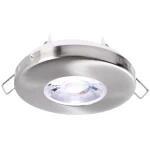 Ugradbeni stropni reflektor, montažni prsten, Alcor, okrugli Ø 85 mm, GU10, IP54, nehrđajući čelik, srebrno brušeni Deko Light Alcor 110014 stropni ugradni prsten LED, halogena žarulja GU10  35 W s...