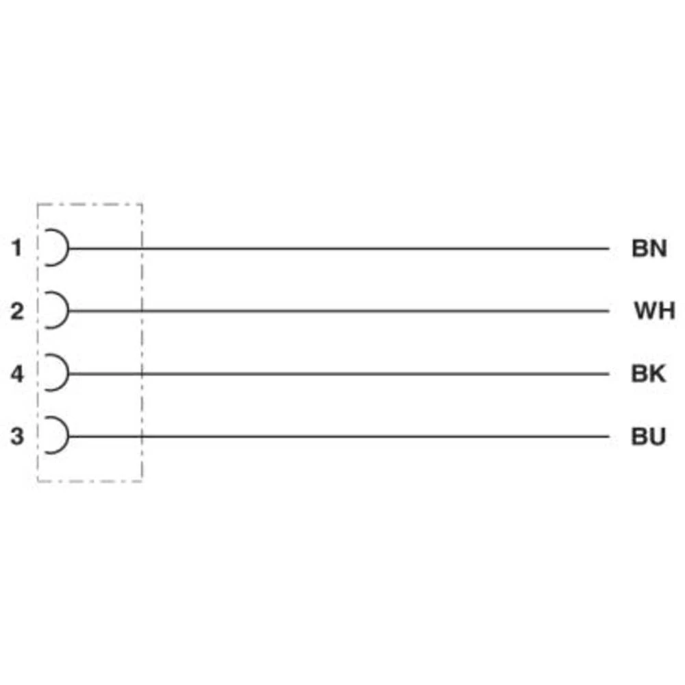 Priključni kabel za senzor/aktivator 5 m Broj polova: 4 Phoenix Contact 1442735 SAC-4P- 5,0-PUR/M12FR P 1 ST slika