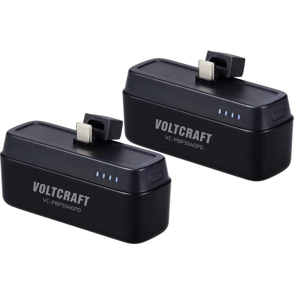VOLTCRAFT VC-PBP3040PD powerbank (rezervna baterija) 4500 mAh Power Delivery Li-Ion crna (mat) prikaz statusa slika