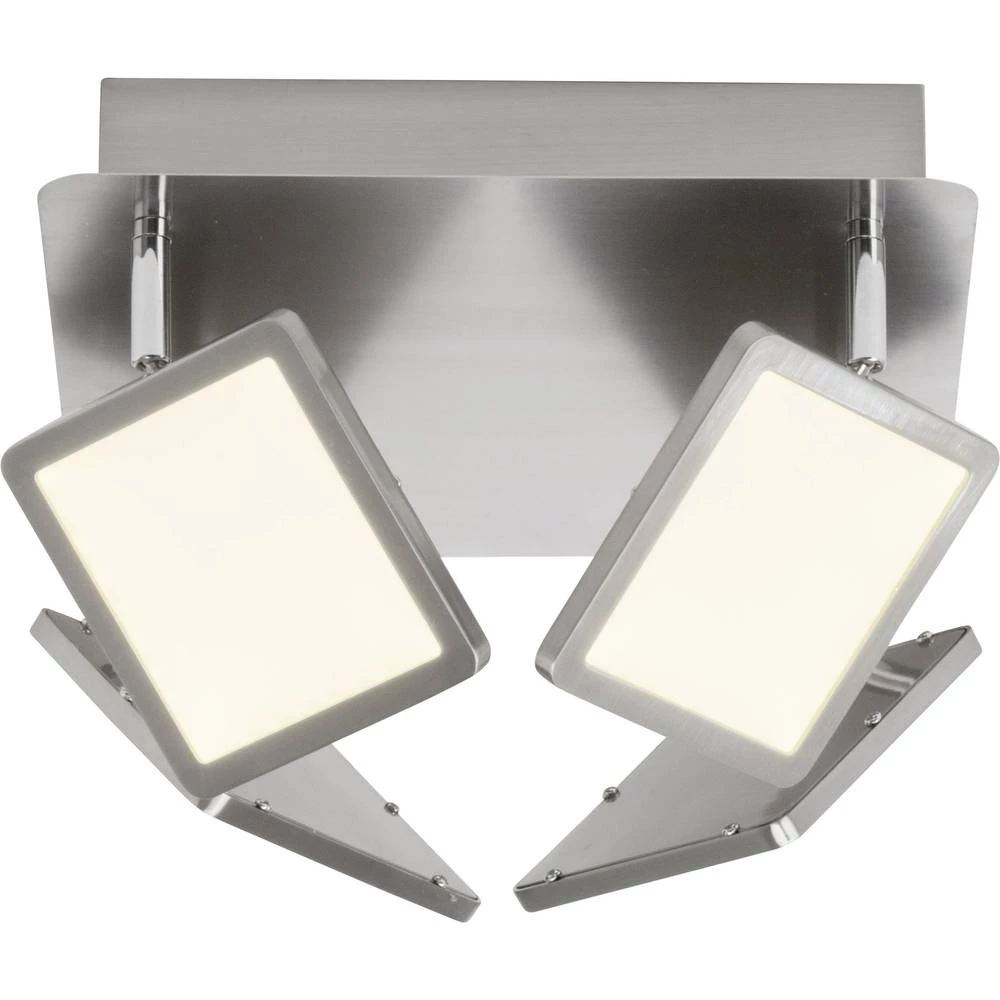 LED stropni reflektor 20 W Toplo-bijela Brilliant Uranus G33835/13 Plemeniti čelik, Bijela slika