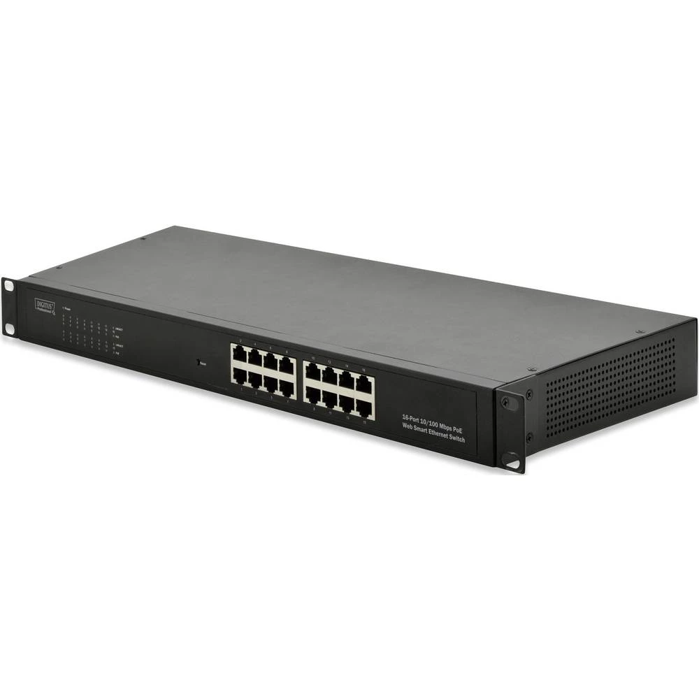Mrežni preklopnik RJ45 Digitus Professional 16 ulaza 100 Mbit/s PoE funkcija slika
