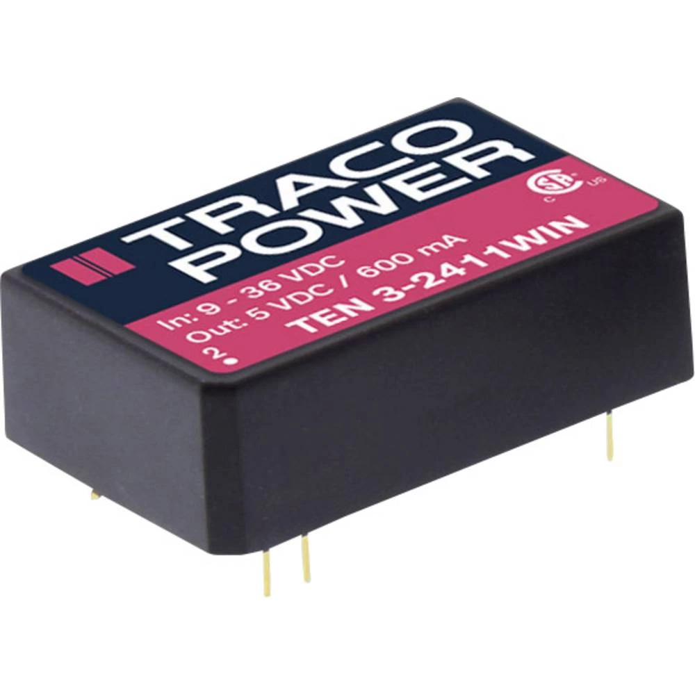 TracoPower  TEN 3-2423WIN-HI  DC/DC pretvarač za tiskano vezje  24 V/DC  15 V/DC, -15 V/DC  100 mA  3 W  Broj izlaza: 2 x  Content 10 St. slika