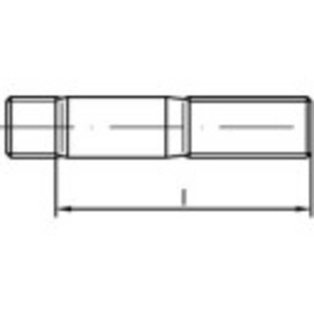 TOOLCRAFT TO-9989628 igličasti vijci M24 90 mm DIN 938 nehrđajući čelik A4 10 St. slika