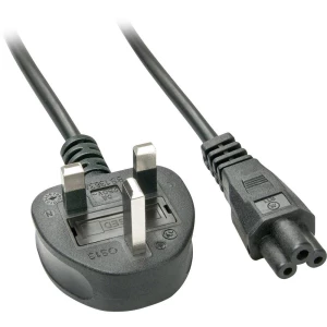 LINDY struja priključni kabel [1x muški konektor c5 - 1x UK utikač] 2.00 m slika