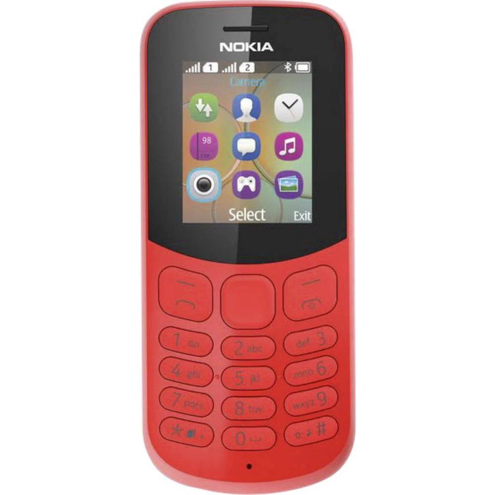 Nokia 130 Dual SIM mobilni telefon Crvena slika