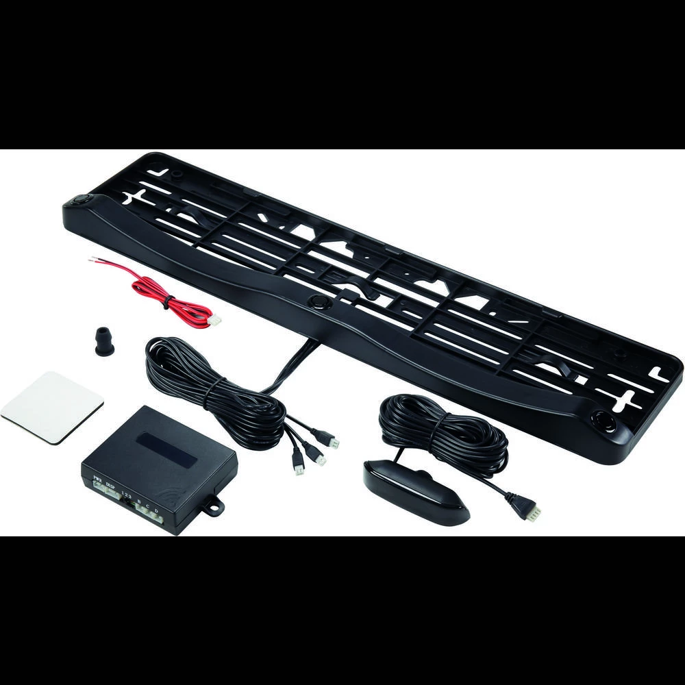 Žičani sustav za parkiranje u držaču registarske pločice, montaža sa prednje ili stražnje strane, akustički, optički, Renkforce slika