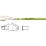 Helukabel 806618-1 RJ45 mrežni kabel, Patch kabel CAT 6a S/FTP 0.50 m zelena PUR plašt, pletena zaštita, zaštićen s foli