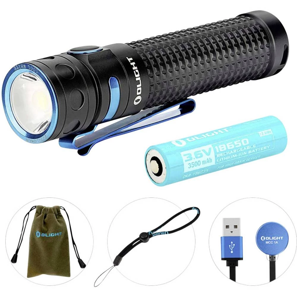 OLight Baton Pro led džepna svjetiljka pogon na punjivu bateriju 2000 lm 540 h 107 g slika