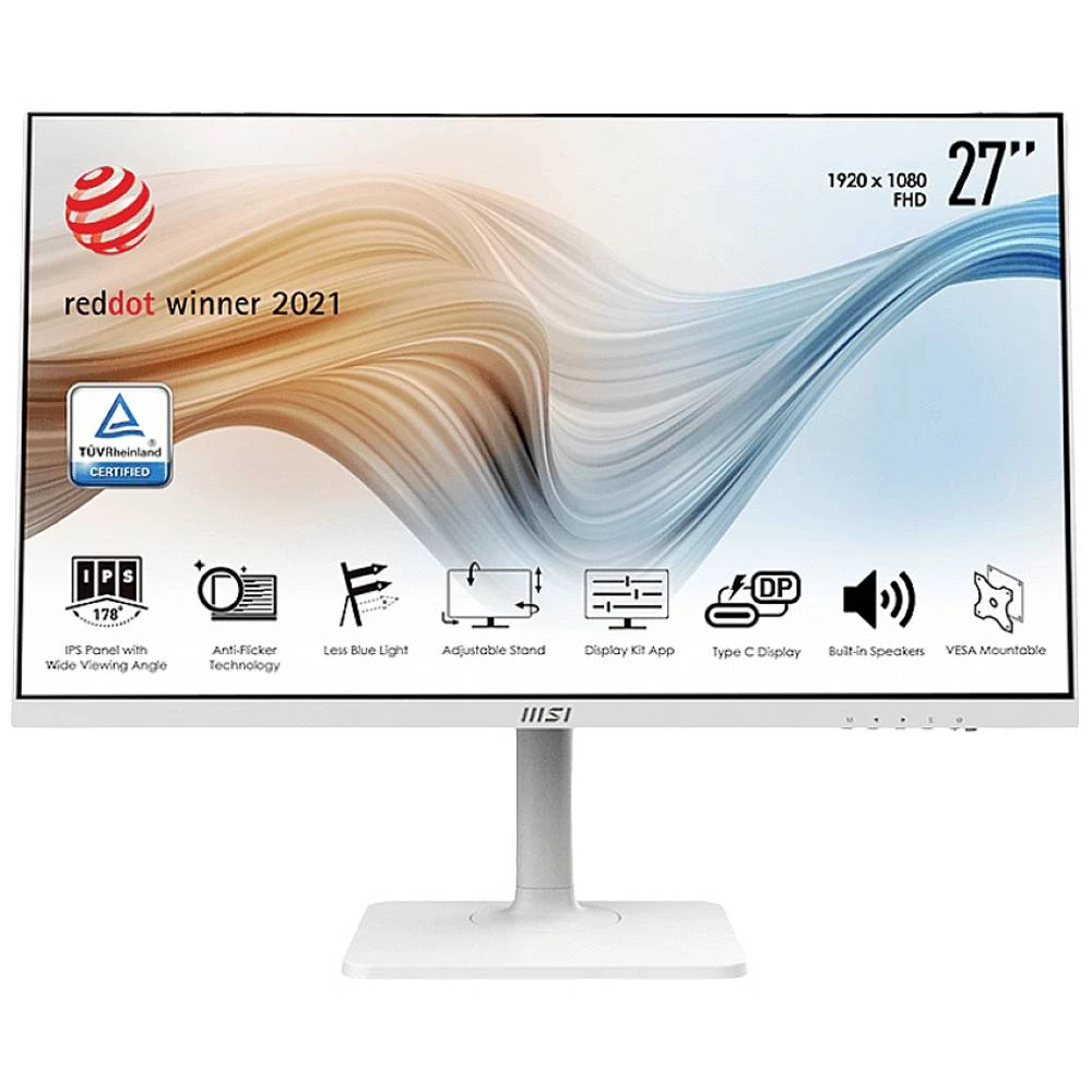 MSI Modern MD271PWDE LED zaslon 68.6 cm (27 palac) Energetska učinkovitost 2021 F (A - G) 1920 x 1080 piksel Full HD 5 m slika