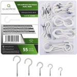 Quadrios 22SA053 Screw Hook Asortiman Bijela 55 komada 55 St.