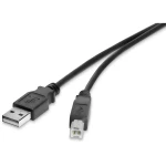 Roline green USB kabel USB 2.0 USB-A utikač, USB-B utikač 0.80 m crna sa zaštitom, TPE plašt, bez halogena 11.44.8808