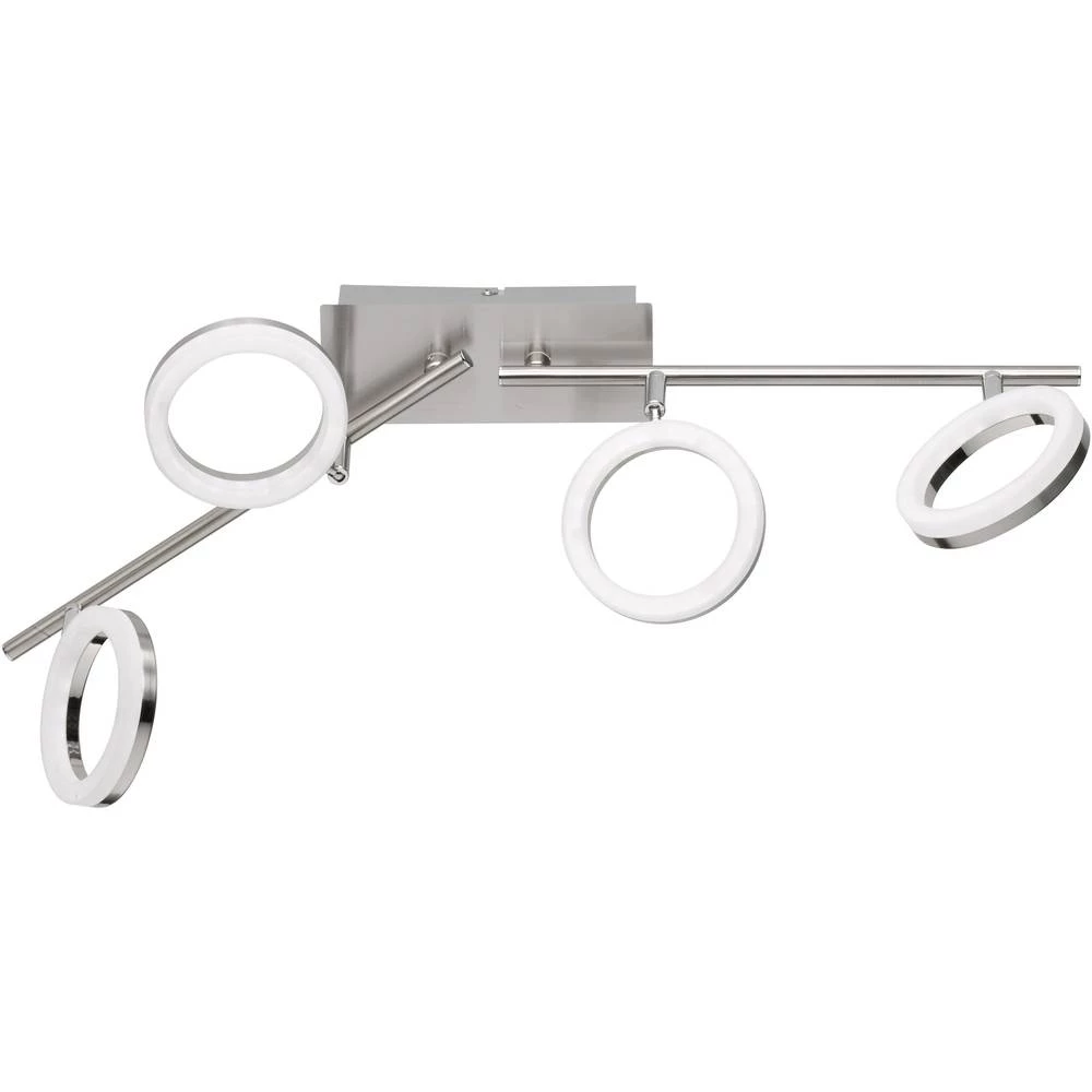 LED stropni reflektor 18 W Toplo-bijela WOFI Scarlett 7295.04.64.6000 Nikal (mat) slika