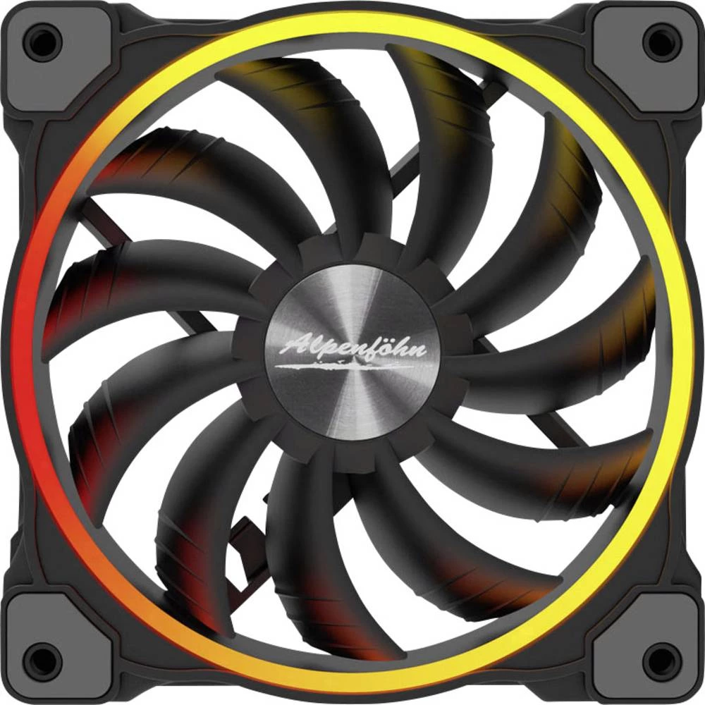 Ventilator za PC kućište Alpenföhn Wing Boost 3 ARGB Crna, RGB (Š x V x d) 120 x 120 x 25 mm slika