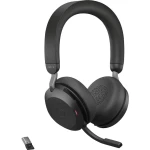 Jabra Evolve2 75 slušalice Bluetooth, USB sa vrpcom, bežične preko ušiju crna
