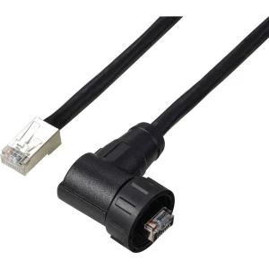 TRU COMPONENTS TC-E13T-MR6-MCD/NCA-0.5PV-S RJ45 kutni muški IP67 (navojni) kabel CAT6A, 0,5 m TC-13543640 Broj polova 8 slika
