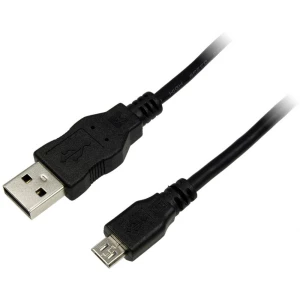 LogiLink        USB 2.0    USB-A utikač, USB-Micro-B utikač    1.80 m    crna slika