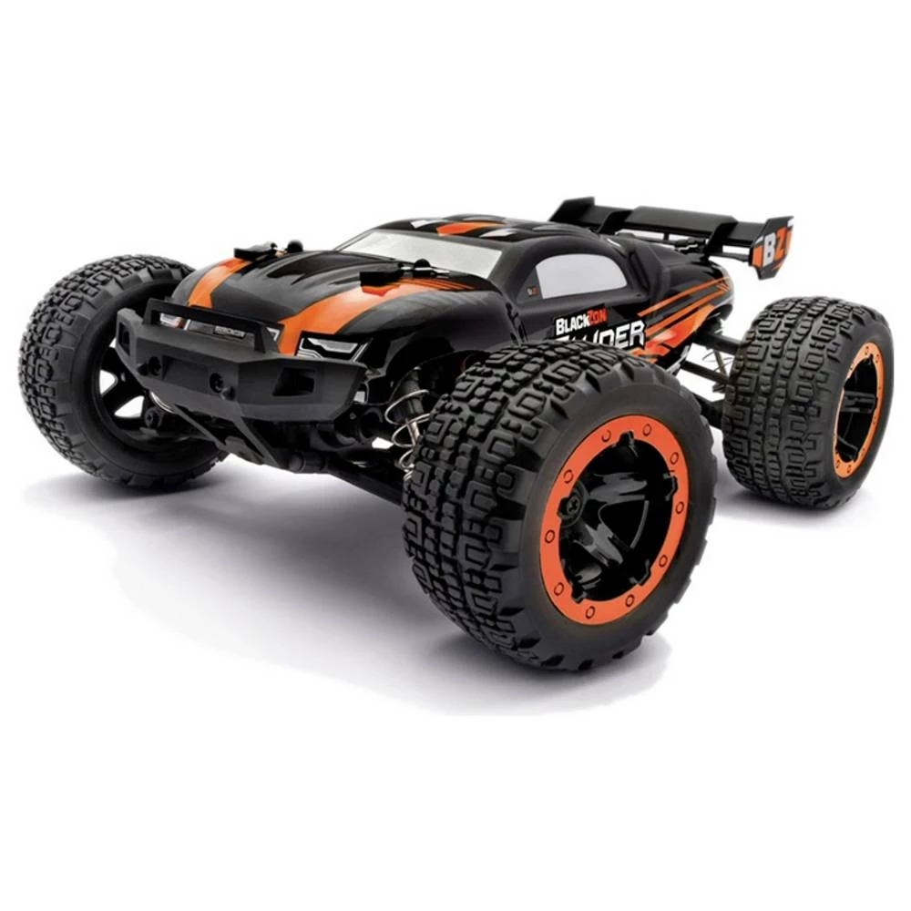 Blackzon crna/crvena s četkama 1:16 RC model automobila električni monstertruck pogon na sva četiri kotača (4wd) 2,4 GHz slika