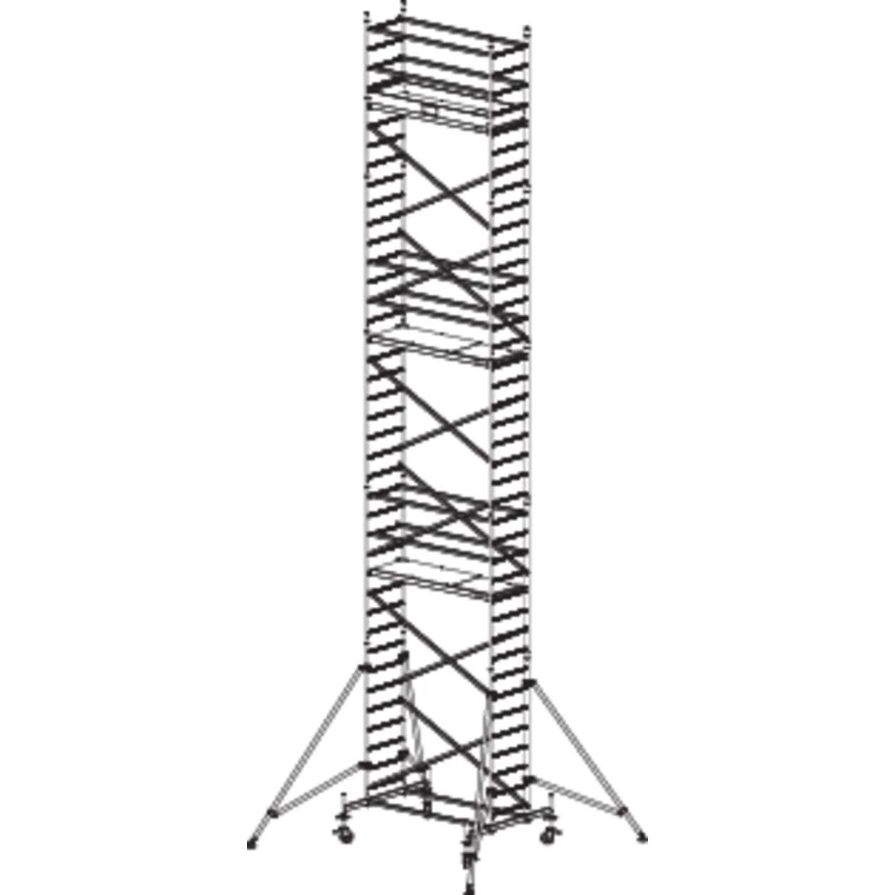 Sinterbronze (value.2976892) Skela Mobilna Radna visina (maks.): 11.30 m Krause ProTec 910196 Srebrna 207 kg slika
