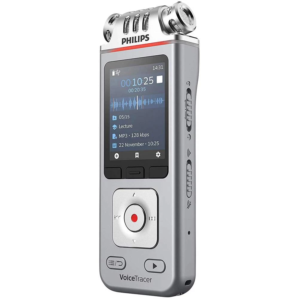 Digitalni diktafon Philips DVT-4110 Vrijeme snimanja (maks.) 2147 h Srebrna slika