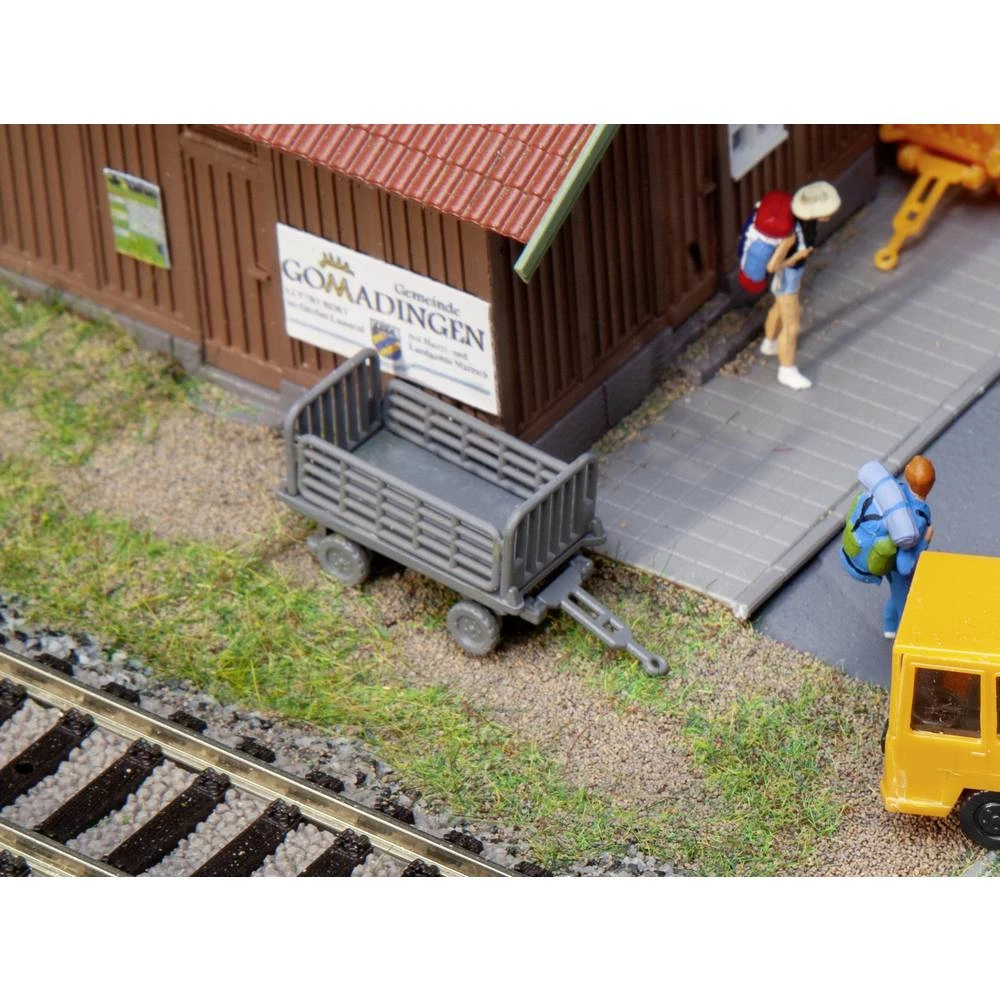 Faller  180990 Automobil s platformom H0, sivi, dvosjed gotovi model slika