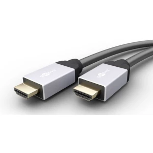 Goobay HDMI Priključni kabel [1x Muški konektor HDMI - 1x Muški konektor HDMI] 5.0 m Crna slika