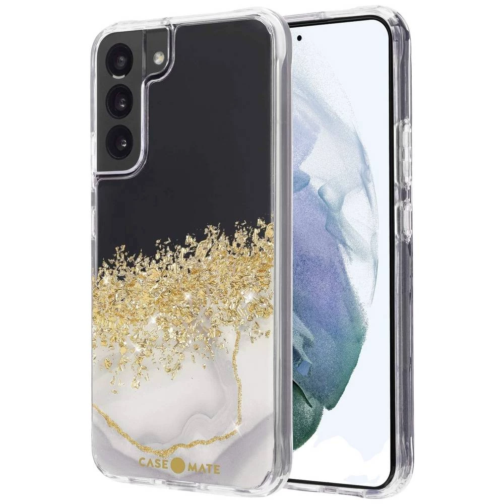Case-Mate Karat Marble stražnji poklopac za mobilni telefon Samsung Galaxy S22+ zlatni efekt slika