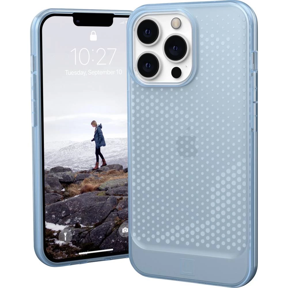 Urban Armor Gear  Lucent Case  stražnji poklopac za mobilni telefon  Apple  IPhone 13 pro  plava boja, prozirna slika
