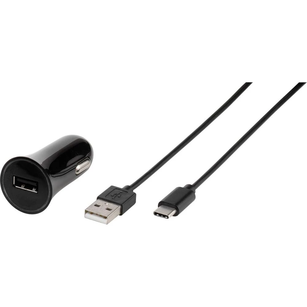 Vivanco CARCHARGERVVUSBC3A 38669 USB punjač Osobno vozilo, Teretno vozilo Izlazna struja maks. 3 A 1 x Ženski konektor USB 2.0 t slika