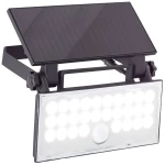 Brilliant Luton G40421/06 vanjska solarna zidna lampa s detektorom pokreta LED 6 W crna