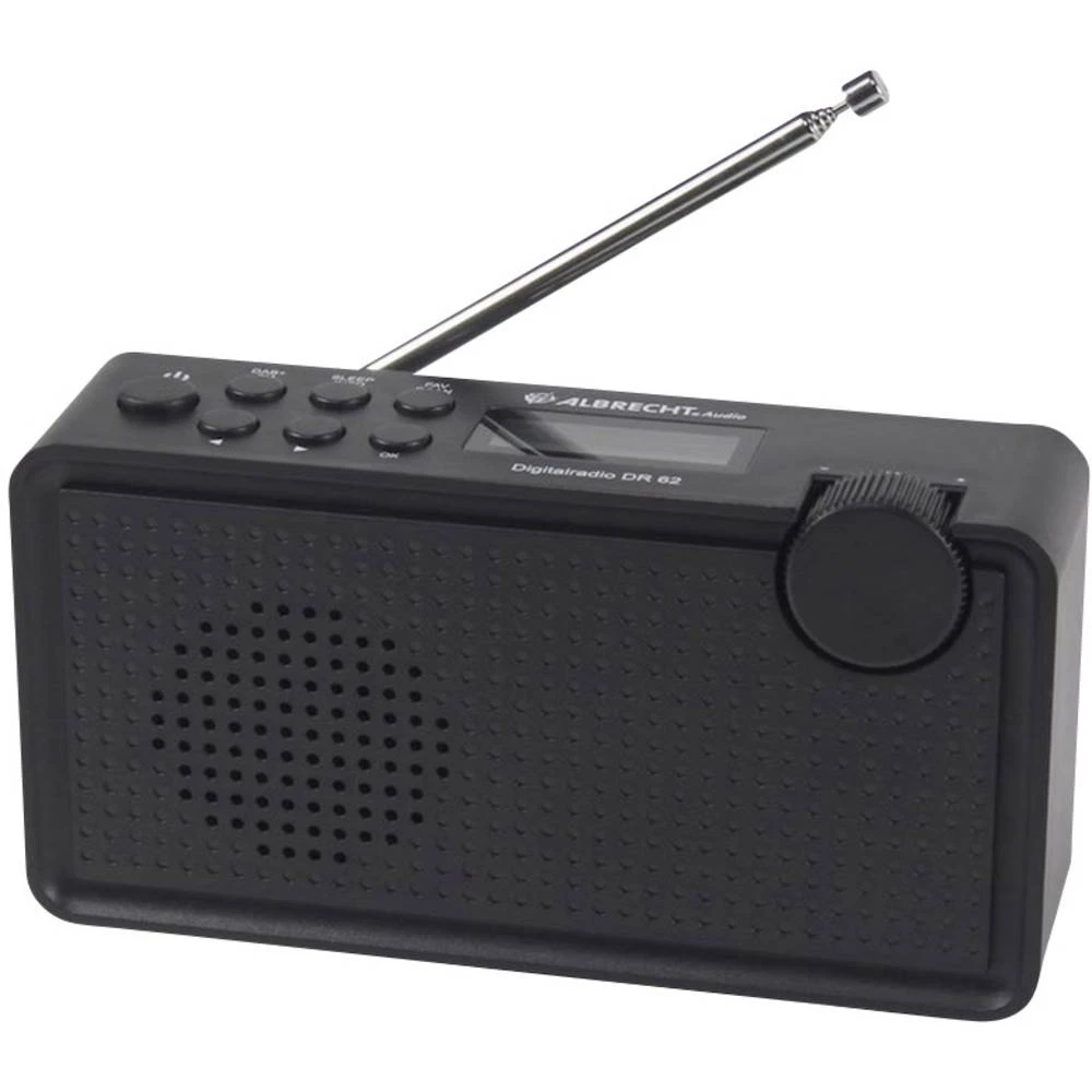DAB+ (1012) Prijenosni radio Albrecht DR 62 DAB+, UKW Crna slika