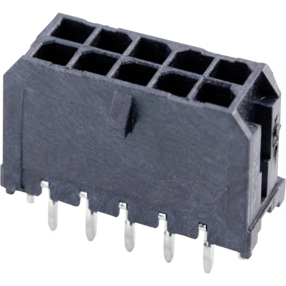 Molex ugradna standardna letva s muškim kontaktima Ukupan broj polova 10 Raster: 3 mm 430451024 1 St. Tray slika
