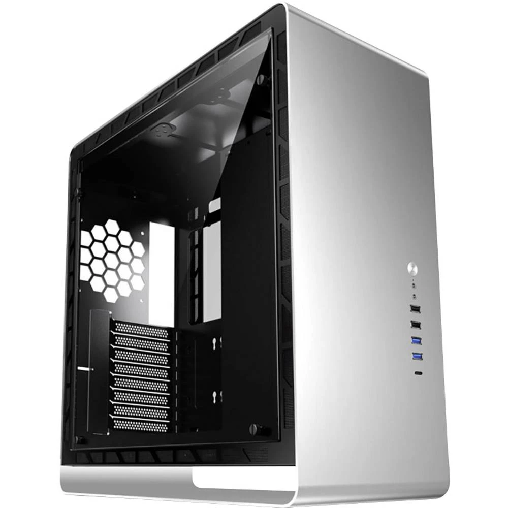 Jonsbo UMX6-G Silver midi-tower kućište za igraće računalo, kućište srebrna slika