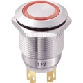 TRU COMPONENTS LAS1-GQ-11E/R/12V tlačni prekidač sa zaštitom od vandalizma 250 V/AC 5 A 1 x off/(on) IP65 vraća se u izs slika