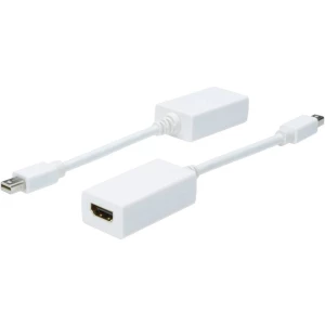 DisplayPort / HDMI Adapter [1x Muški konektor Mini DisplayPort - 1x Ženski konektor HDMI] Bijela Digitus slika