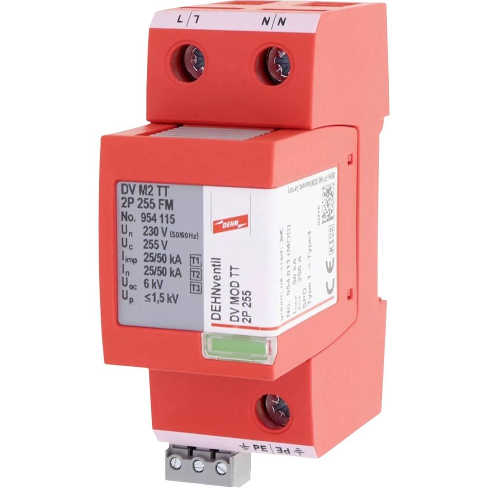 DEHN 954115 DEHNventil M2 TT 2P FM kombinirani odvodnik   50 kA  1 St. slika