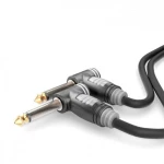 Hicon HBA-6A-0090 utičnica audio priključni kabel [1x klinken utikač 6.3 mm (mono) - 1x klinken utikač 6.3 mm (mono)] 0.