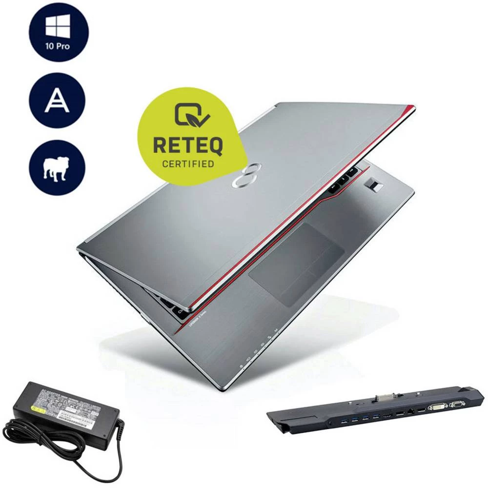     Fujitsu    Lifebook E746 + Dock    Notebook    obnovljeno (dobro)    35.6 cm (14 palac) Intel® Core™ i5;i5-6300U;8 GB;256 GB;SSD;Intel HD Graphics;520;Windows® 10 Pro;srebrna slika
