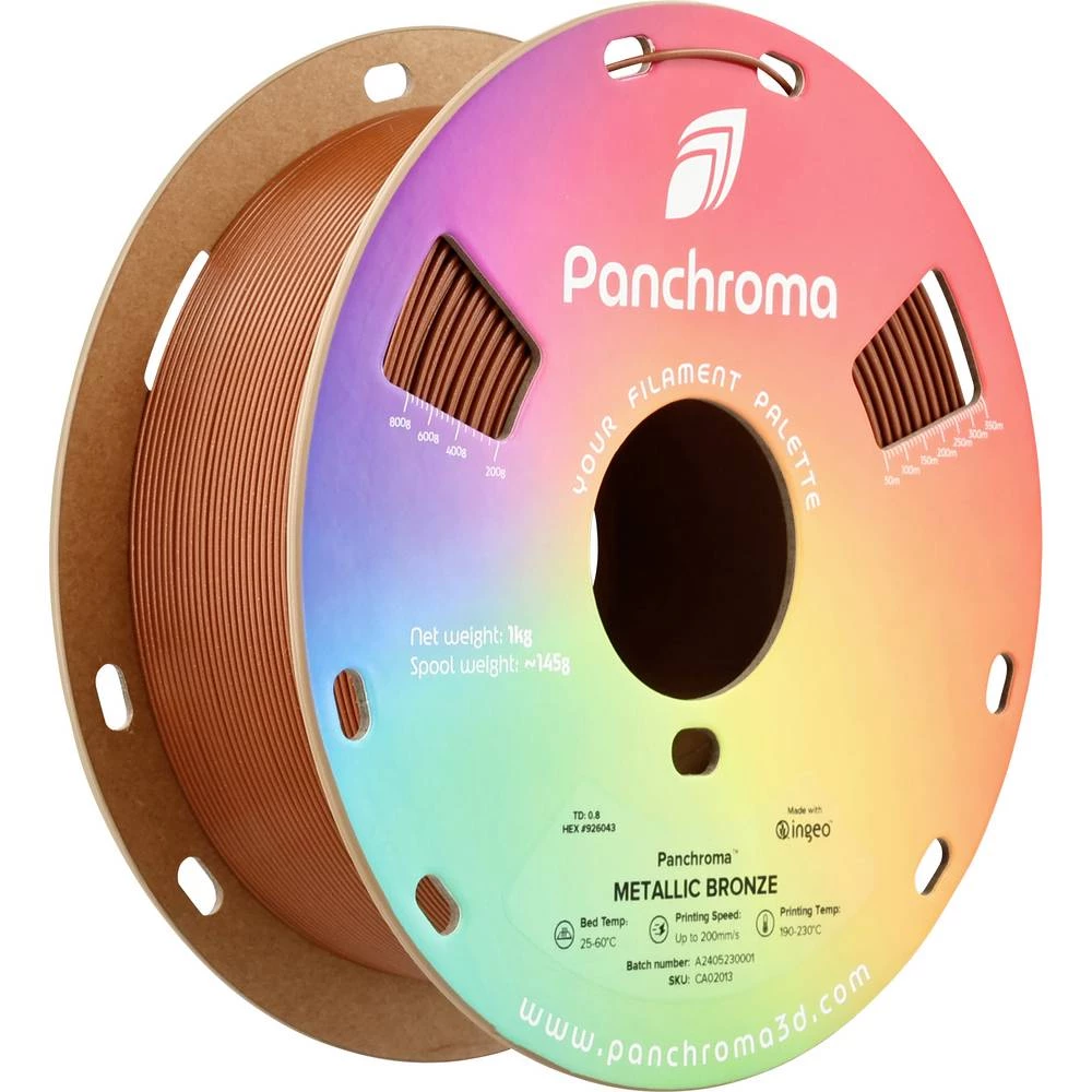 Polymaker CA02013 Panchroma™ Metallic 3D pisač filament PLA višebojni 1.75 mm 1000 g brončana boja, metalik 1 kom. slika